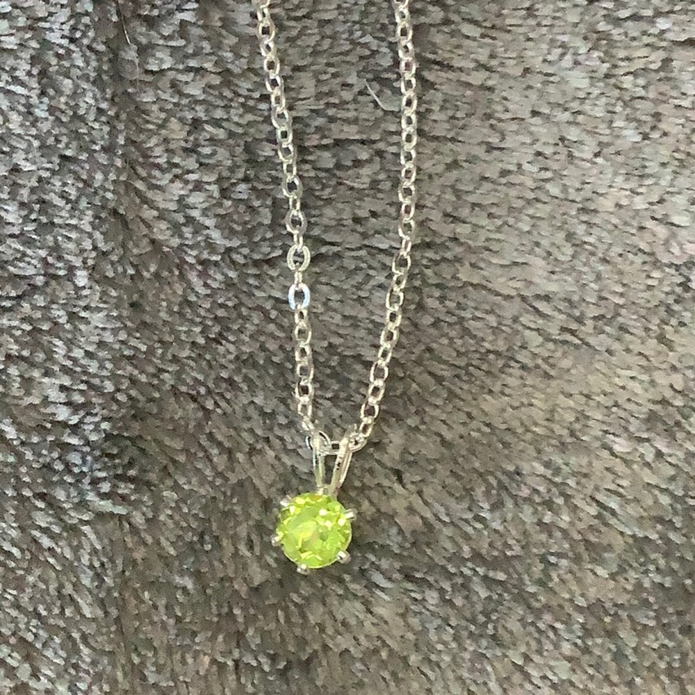 NWT Set of 2 EFFY pendant necklaces: Peridot and Mystic Topaz - Picture 3 of 13